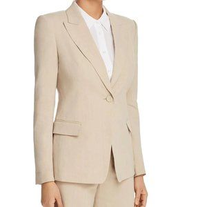 Kobi Halperin Women's Sharon Notch Lapel Linen Blend One Button Blazer